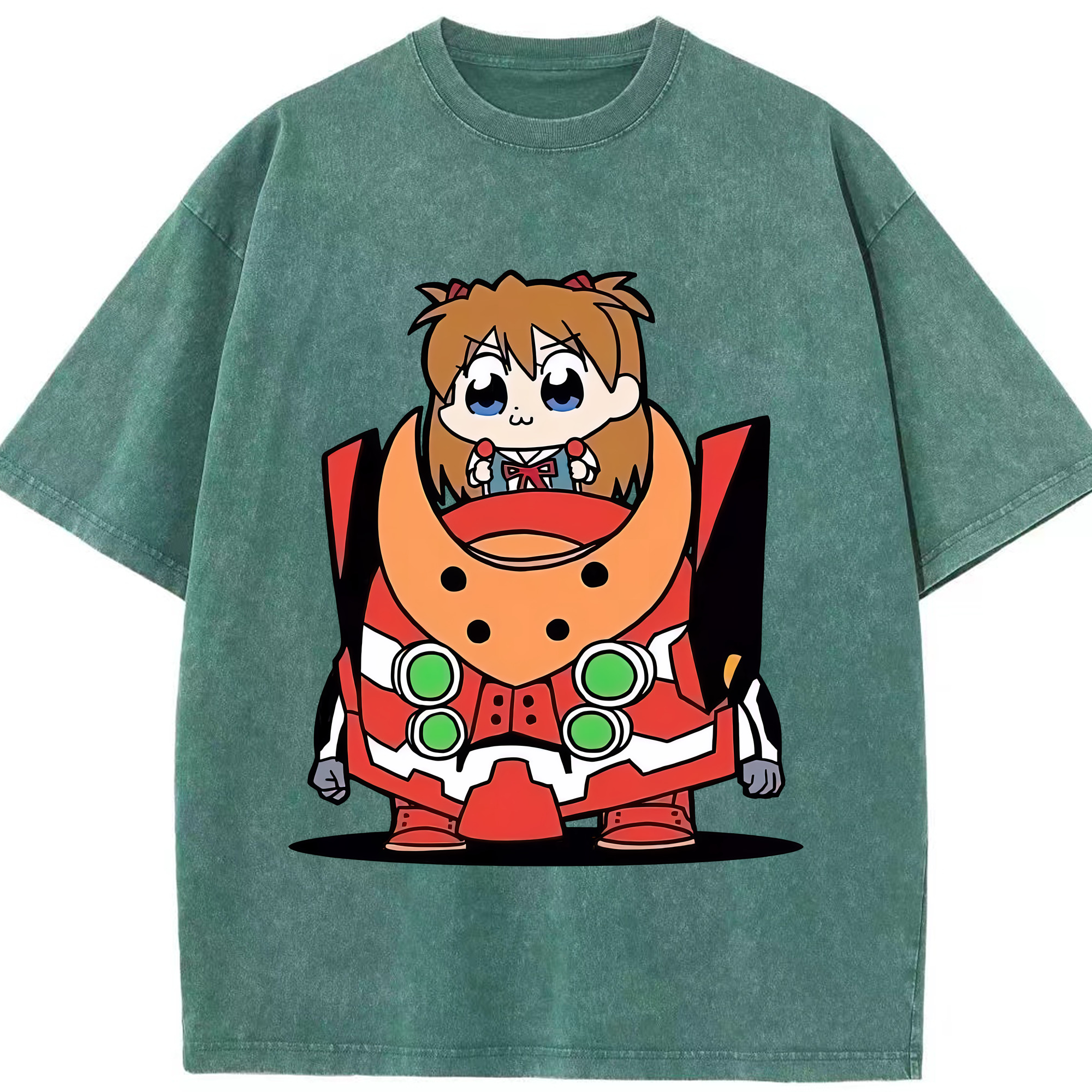 （画像用） EVA 新世紀エヴァンゲリオン 綿100% ヴィンテージ風 半袖Tシャツ（フロントプリント）
